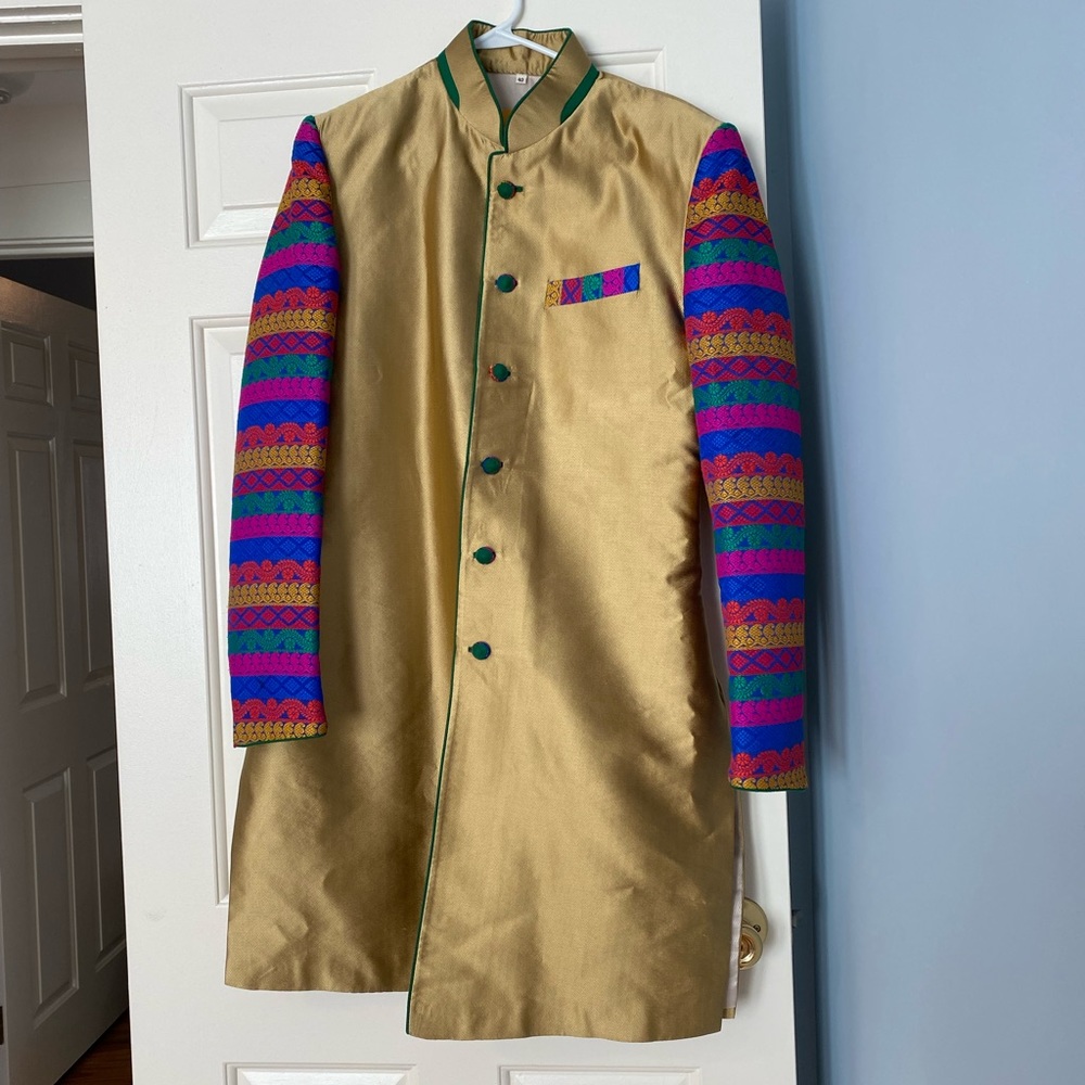 Colorful Sherwani - perfect for mehndi